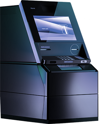 sleek black ATM